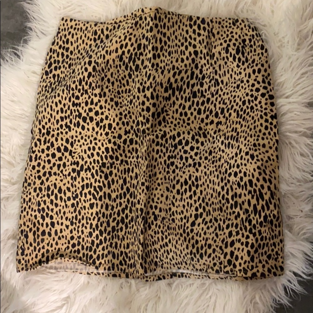cheetah brandy skirt